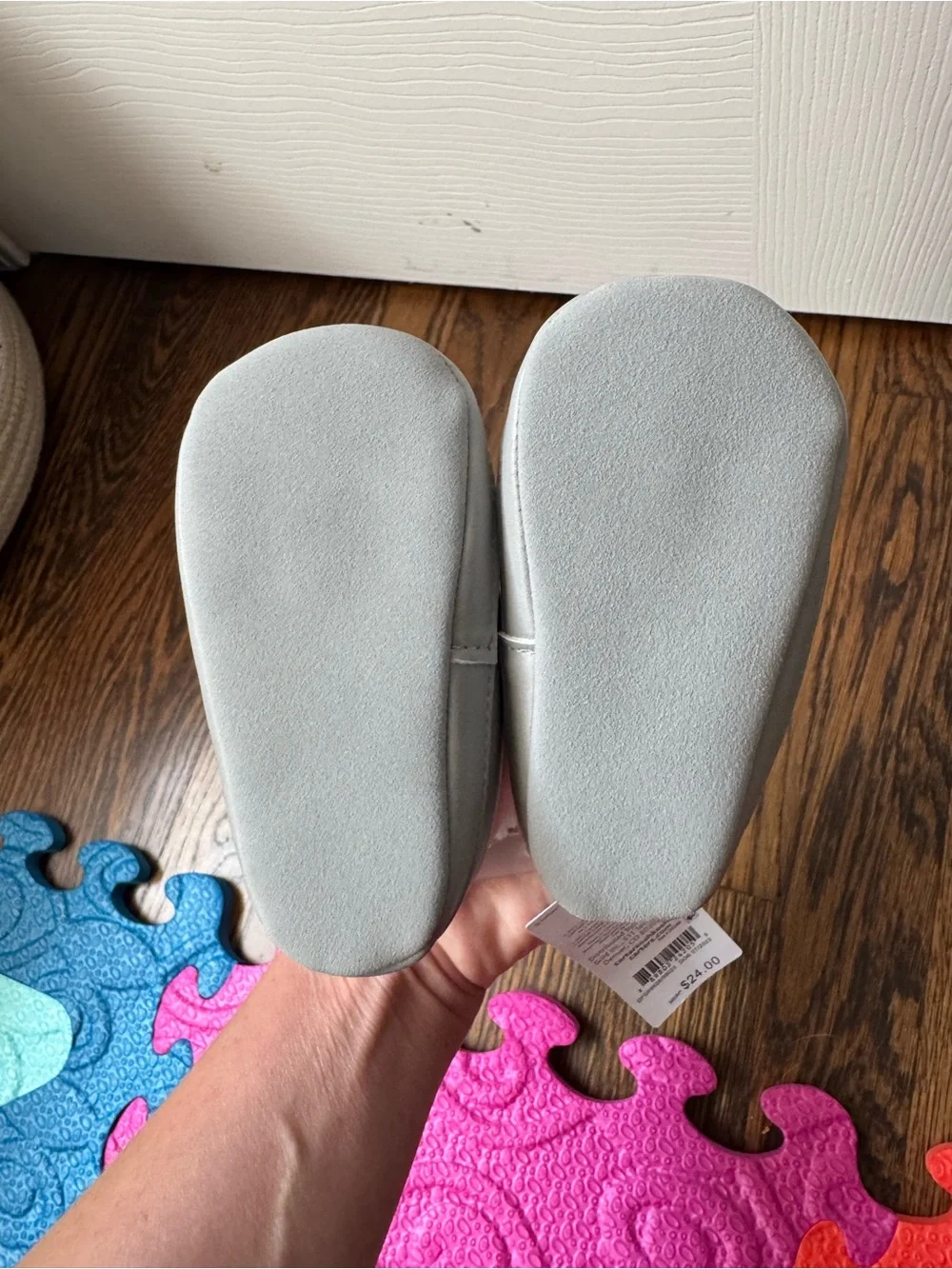 Carter’s Baby Winter Booties in Light Pink and Gray (6-9 months)